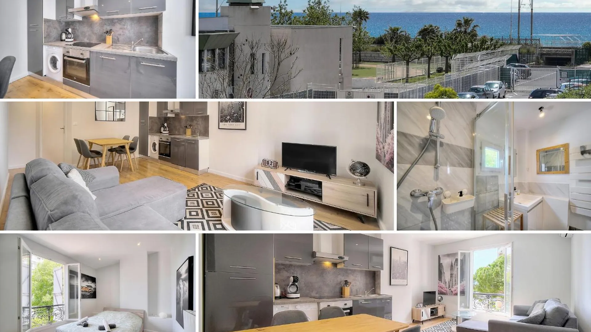 Διαμέρισμα Le Erve-350M Plage-Wifi Clim-Vca Κάννες